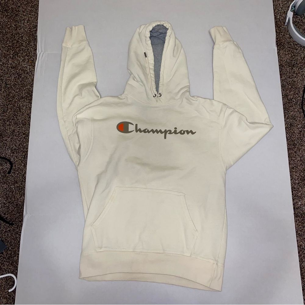 Champion Off-White (Cream) Pullover Hoodie